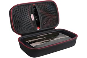 BOVKE Carrying Case for Halo Bolt 58830 mWh 57720 MWH Portable Phone Laptop Charger Car Jump Starter, Large Mesh Pocket fit AC Outlet, Car Charger, Wall Plug AC Charger Adapter, Jumper Cables, Black