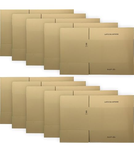 5 Scatole Cartone Doppia Onda 70x50x40 Cm - Scatoloni Per Traslochi, Spedizioni, Imballaggio, Made In Italy