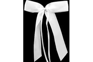 Praknu Nœud Voiture Mariage - Lot de 50 - Noeuds d'antenne Faits Main Ruban Satin - Décoration de Mariage - pour diverses fêtes - Facile à Attacher sur la Voiture