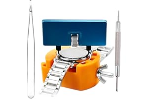 BEOTNP Watch Battery Replacement Kit, 4-Piece Watch Repair Tool Kit with Watch Link Removal Kit, Professional Watch Tool Kit for Watch DIY Hobbyists, Jewelry Repair Professionals