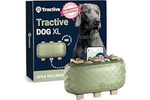 Tractive XL GPS Dog Tracker, Up To 1 Month Battery, Market leader, Worldwide real-time location tracking, Escape Alerts, Monitor Activity & Get Health Alerts