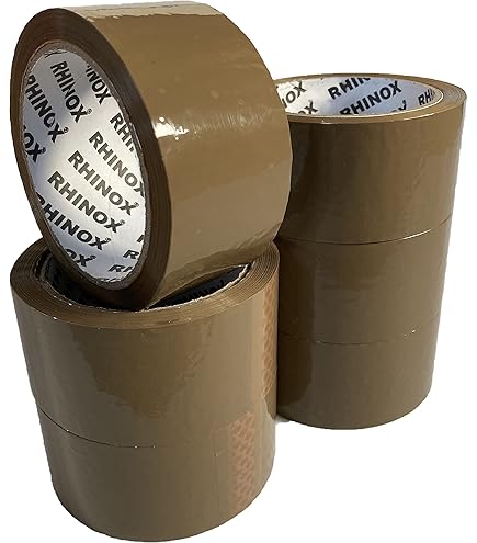 BROWN TAPE PARCEL PACKING PACKAGING CARTON SEALING "STIKKY" ROLLS 48MM X 66M - View #4