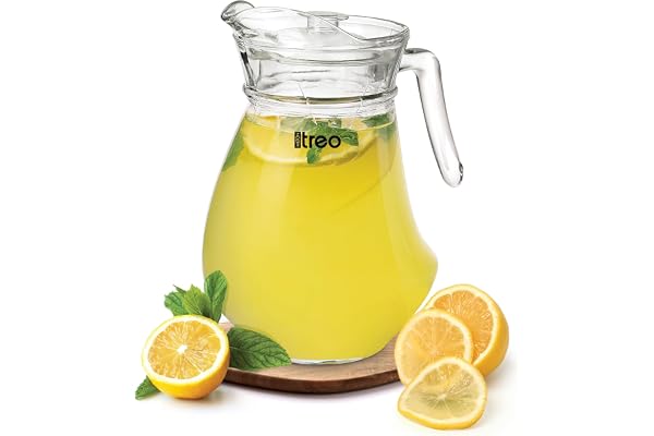 Treo by Milton Pluma Fresh 1400 ml Multipurpose Water Jug I Easy to Pour Spout I Strong Handle I Serve Water, Juice, Milk, Beverage, Cocktail