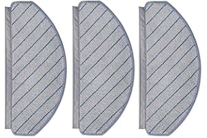 e-Bulk Serpillere Eponge Tampon Microfibre Compatible Ecovacs Deebot T10 / T10 Plus Lot De 3 Unité