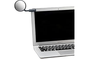 Peleg Design Watch-It – Specchietto Retrovisore Clip-On per Monitor e Scrivania – Specchio Convesso Regolabile per Sicurezza in Ufficio, Casa o Auto