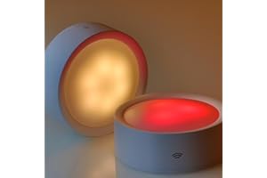 da LIGHT Oświetlenie pod szafą do kuchni LED 2-częściowy zestaw, RGBW lampa ścienna z pilotem zdalnego sterowania, bezprzewodowa lampa do szafki zasilana na baterie, lampa do szafki z możliwością