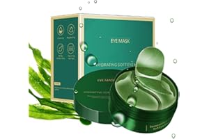 ETRSAIRL 60x Augenpads Gegen Augenringe Männer Eye Pads Mask Hyaluron Eye Patches Entfernen Augen Pads Augenpflege Tränensäcke und Falten Algen-Augenpflaster