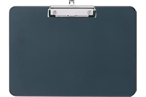 MAUL porte bloc A3 | Porte bloc en plastique au format DIN A3 paysage | Clipboard à suspendre | Pince pour ranger le papier | Pour le bureau, la cuisine et l'atelier | Noir