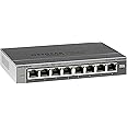 NETGEAR Switch Ethernet Plus 8 porte GS108E, Switch Gigabit con opzioni di montaggio desktop o a parete e assistenza limitata