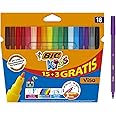 G1201178 - BIC Kids Visa Felt Tip Pens - Assorted Colours - Pack Of 288