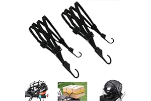 FFTANXS 2 Pcs Cuerda de Equipaje Moto, Accesorios Moto, Pulpos Elasticos Transporte para Mochila Casco Moto y Maleta, Red Equipaje Moto, Correa de Carga Ajustable Correa de Casco Elastico Bicicleta(60-150cm)
