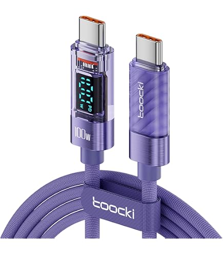 toocki Cavo USB C a USB C 90 Gradi 60W, [2 M+2 M] Cavo USB Type-C PD ricarica rapida Cavo Tipo C per iPhone 16 15 Pro max Samsung Galaxy S24 S23