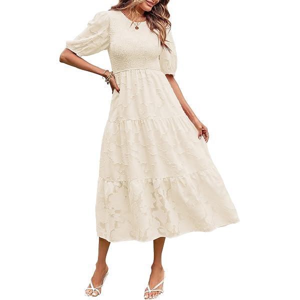 ZESICA Woen's Long Sleeve Crew Neck Ruffle Tiered Layered Chiffon...