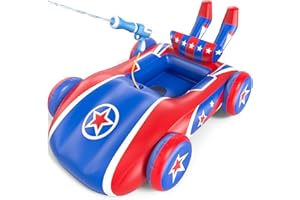 Sunrad Kids Pool Floats with Water Gun,Toddler Pool Float Inflatable Ride-on Swimming Pool Toy for Aged 3-8 Years