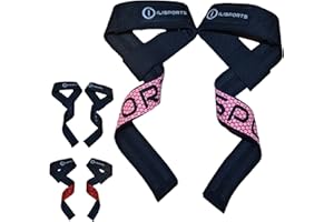 ILISPORTS® TITAN - Straps Gym - Accesorios para Gimnasio, Correas Levantamiento de Pesas, Straps Powerlifting Hombre/Mujer, Muñequeras, Lifting straps, Peso Muerto, Agarraderas gimnasio