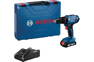 BOSCH GSB 183-Li Cordless Battery Powered Impact Drill/Drivers With 1 Battery | 18 Volts | 1815 RPM | Maximum Power 850 Watts | Item Torque 56 Newton Meters | Blue | 1 Year Warranty from BOSCH