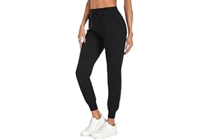 Irdcomps Pantaloni Sportivi Donna in Cotone con Tasche e Coulisse, Pantaloni Jogger Donna Elasticizzati per Allenamento Jogging Fitness