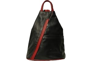 RS.FASHIONS Vera Pelle Genuine Soft Italian Leather Backpack Rucksack/fashion Shoulder Bag