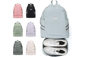 BJLFS sac à dos de voyage femme pliable sac à dos sport homme imperméable avec compartiment à chaussure sac à dos pour ordinateur portable de 14 pouces de grand capacité pour randonée/weekend/transport