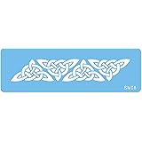 JEM SMI8 Fregio Celtico Stencil per Cake Design, Blu