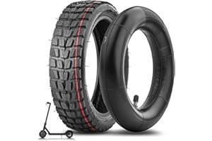 Amitor Pneu et Chambre a Air Trotinette Electrique 8 1/2 x2 pour Xiaomi, 50/75-6.1 Pneus Chambre de Rechange Antidérapant et Anti-usure, 8.5 Pouces Roue de Trottinette avec Chambre a Air Epaisse