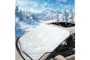 MAGISEL Windschutzscheibenabdeckung Frontscheibenabdeckung Winter Schneeschutz Auto Scheibenabdeckung Frostabdeckung Sonnenschutz, Winschutzscheiben Abdeckung Faltbar für Auto SUV, 150 x 100cm