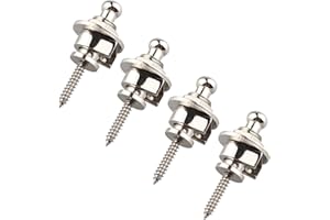 Futheda 4pcs professionale durevole Guitar/Bass Trap pins argento lega strap Lock anti-stripping Lock System Schaller stile