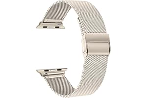 TRUMiRR Pasek Kompatybilny z Apple Watch 40 mm 38 mm, Męski i Damski Pasek ze Stali Nierdzewnej, Tkany Pasek z Siatki do Apple Watch Series 5 4 3 2 1 Wszystkie Modele
