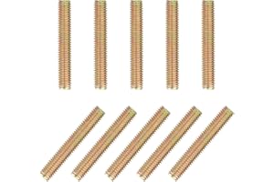 Qrity 10 Pièces Tige Filetée, Vis Filetée, M8 x 60 mm Tige Filetée Galvanisée Entièrement Fileté Tige, pour la Fixation D'assemblage