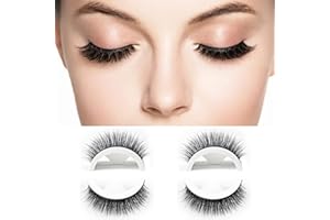 ZTVOWTO Ciglia finte autoadesive riutilizzabili Senza colla o ciglia da eyeliner Ciglia facili da indossare ciglia antiscivolo impermeabili autoadesive per donne 2 paia (F02)