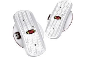 FUNMIX Waist Twist Disk mit Zähler - Fitness Taillentwister Separate Taille Twister Scheibe Torsion Disc - Innenbereich Abnehmen Sportgeräte Fitnessgeräte für zuhause Fußsohlen Massage, grau