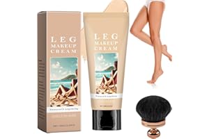 WENCHRISDT Leg Makeup, Body Coverage Perfector, Waterproof Body Coverage Perfector, All Over Complexion Perfector With Extra Large Body Makeup Brush (Light Color)