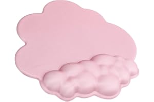 AJAZZ Gaming Mouse Pad Repose-poignet Cloud Repose-poignet Tapis de Souris avec Mousse à Mémoire de Gel,Base en Caoutchouc Antidérapante,Soulagement de la Douleur,pour Bureau à Domicile,for PC,Mac