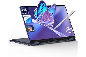 HP OmniBook X Flip 14-FM0013DX 2-in-1 Laptop, Laptop Touchscreen 14" WUXGA IPS, Intel 8-core Ultra 5 226V, Intel Arc 130V GPU, Thunderbolt 4, Windows 11 Home (16GB RAM + 512GB SSD)