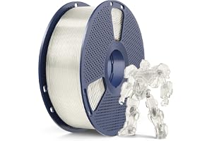 SUNLU PETG Filament 1.75 mm,Bobina de 1 kg, petg Blanco Transparente | Durabilidad y Flexibilidad Insuperables, Alta Resistencia, Filamento PETG para Impresora 3D, Paquete al vacío