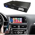 Road Top Wireless Carplay Android Auto Module Receiver Box for Audi S4 S5 A4 A5 (2009-2015 Year) for Q5 (2009-2017 Year) with 2GMMI, Carplay Retrofit Kit Decoder, Support Mirrorlink, Camera