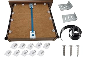ROKEL Drawer Repair Kit with Wedges – 3 Pack Drawer Bottom Sagging Repair Fixing Kit & 30 Pcs Mending Wedges with Screws. Drawer Strengthener Supports Chest of Drawers & Cabinets (3 Kit + 30 Wedges)