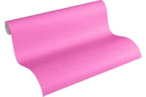 A.S. CRÉATION Papier Peint Uni Little Stars Papier peint intissé 10.05 m x 0.53 m Rosé Fabriqué en Allemagne par Livingwalls 355668 35566-8