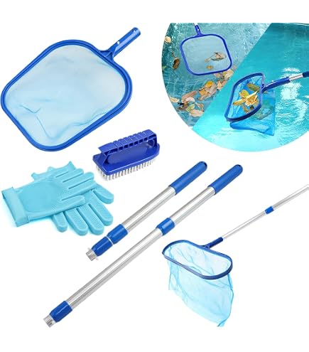 Épuisette De Piscine Télescopique - Filet Fin Pour Nettoyage Feuilles & Débris - Manche Ajustable 1,5m - Pour Piscine, Étang, Spa