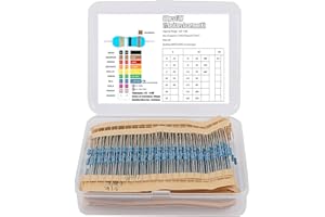 OUYANG Widerstand Sortiment 30 Werte 600 StüCk WiderstäNde 10 Ohm - 1M Ohm 1/4W Carbon Film Widerstand Kit