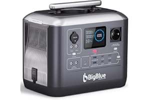 [10ms UPS/1.5H Fast Recharge 0-80%] BigBlue Portable Power Station 1075Wh, Cellpowa 1000 LiFePO4 Battery Solar Generator, AC Outlets Up to 2000W Portable Solar Generator for Emergency, Outdoor Camping