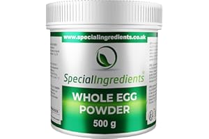 SPECIAL INGREDIENTS Whole Egg Powder - Free Range, Non-GMO, Gluten Free - Recyclable Container (500g)