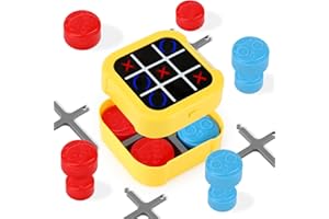 Sprifityy Electrónico Tic TAC Toe Bolt,Juegos de Viaje Portátiles 3 en 1, Memoria Electrónica Portátil Consola de Juego,que fomenta la capacidad de reacción rápida, juegos de mesa para niños y adultos