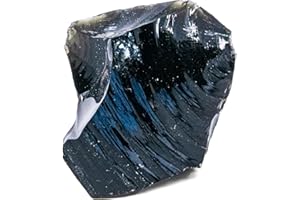 Mineral Est | Pierre Obsidienne noire brute qualité Extra | Taille : 3 cm | Améliore notre potentiel | Lithothérapie et chakras