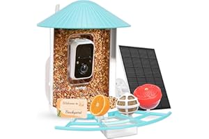 NETVUE by Birdfy Smart Bird Feeder Camera: Auto-Capture & Notify Bird Visits, Permanently Collect Fun Clips, High-Resolution Bird Watching Camera (Birdfy Feeder Pro+Solar)