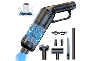 Unipampa Aspirateur à Main, Aspirateur Portable 6500Pa, Rechargeable avec Filtre HEPA Multifonctionnel aspirateur Voiture Puissant pour la Cuisine à Domicile Voiture Les Poils d'animaux