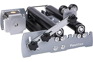 R57 Y-axis Rotary Roller Engraving Module for Cylindrical Objects Curved Surface for FoxAlien 4040-XE CNC Router Engraving Machine
