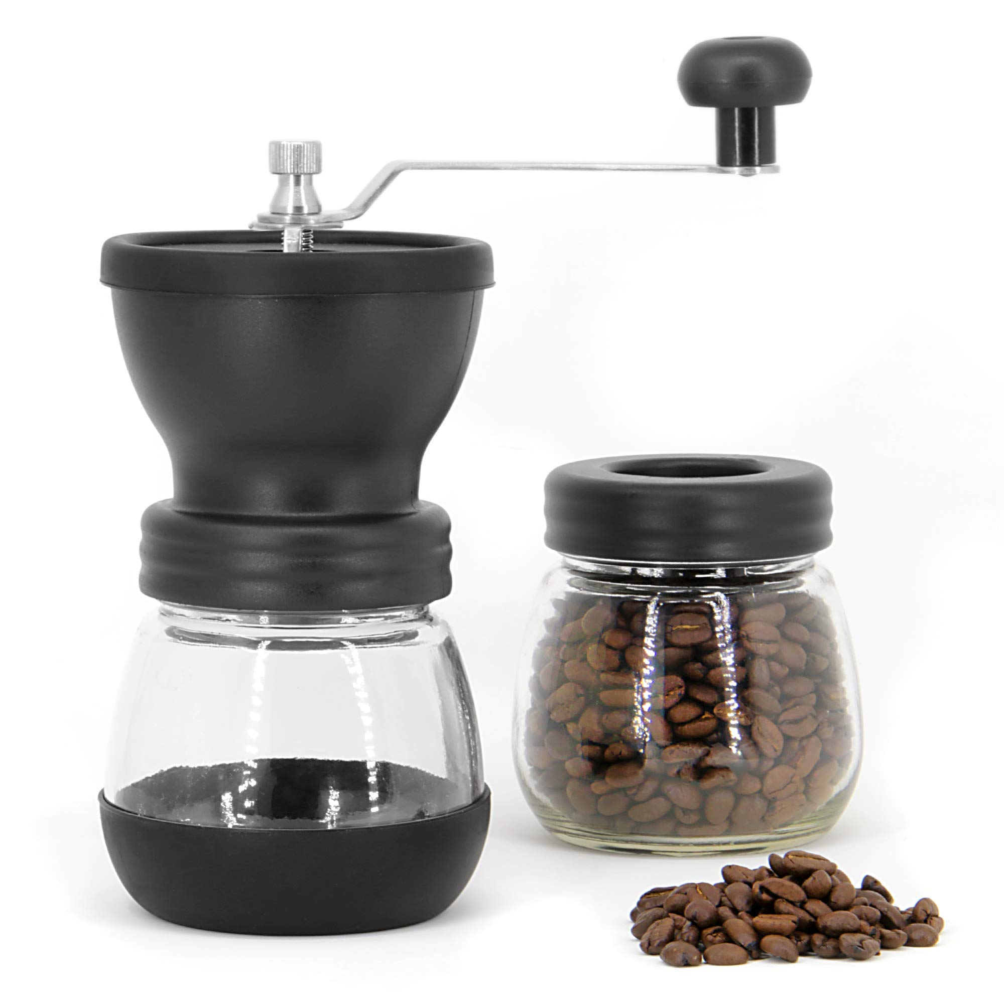Manual Coffee Bean Grinder Adjustable Coarseness Ceramic Mill Hand Held Coffee Mill
