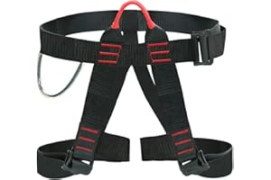 JOLIGAEA Arnés Escalada, Arnes Escalada Hombre, Ajustable Arnes Escalada Mujer, Arnés de Escalada Proteger Pierna Cintura Más Seguro, para Rocodromo Montañismo Expedición