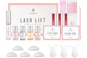 ICONSIGN Lash Lifting Kit Eyelash Perm Kit Upgraded Version Lash Curling, Effective Economical Lash Lifting with Whole Tools, Semi-Permanent Curling Perming Wave Suitable For Salon